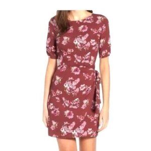 Astr The Label Wrap Dress Burgundy Size XL
